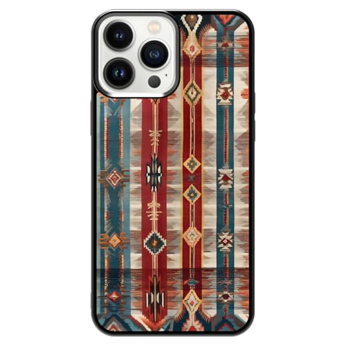 qizjio Western Phone Case Shockproof Protective Aztec Phone Cover Compatible with iPhone 15 Pro Max