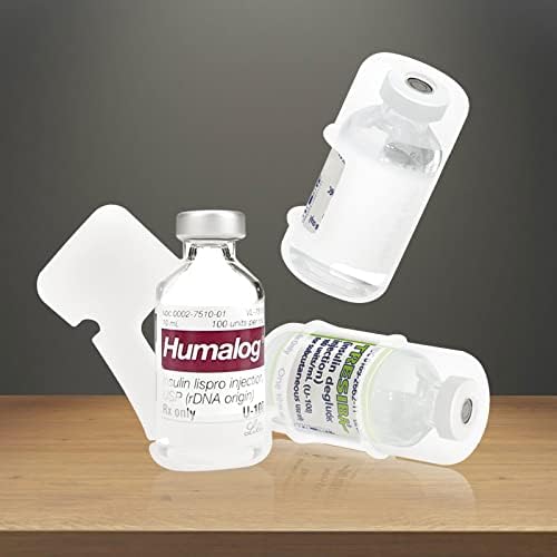 3 Pack Insulin Vial Protector Sleeve for Diabetic, Insulin Vial Holder Case for Most 10ML Insulin Vials