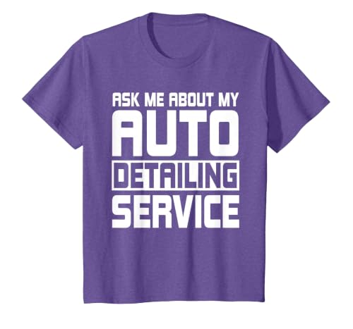 Auto Detailing Service Car Detail Automotive Detailer T-Shirt, Youth, Purple Heather, 2T