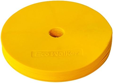 Eco Walker Flat Disc Cones Spot Markers Football Basketball Sports Speed Agility Training (Set of 10)