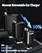 Retractable Car Charger Adapter for iPhone 17,4 in 1 Fast Charging Car Phone Charger,69W USB C Car Truck Accessories,Road Trip Essentials Gift for Men Women for iPhone 17 Pro Max/16/15/14/13/12,Galaxy
