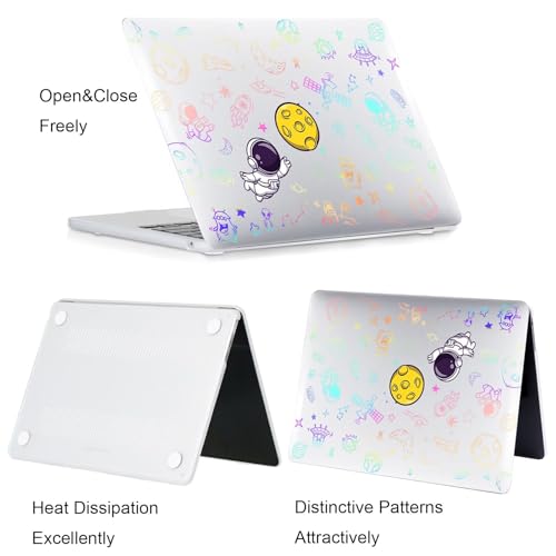 Funda MacBook Air 13.6 carcasa elegante de alta resistencia con protector de teclado 4
