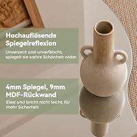 Muzilife Asymmetrischer Wandspiegel Rahmenloser Spiegel 50x85cm – Ansicht 4