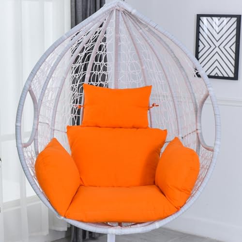 Hamaca columpio de huevo, silla colgante para interiores y exteriores, para patio y dormitorio, silla colgante de ratán con soporte