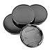 4PCS 65mm(2.56in)/59mm(2.32in) Wheel Hub Center Caps Black Base for BR3Z-1130-B Avus 2003 Wheel Rims