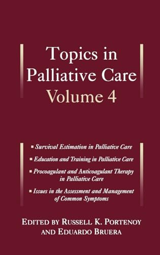 Topics In Palliative Care, Volume 4 (Topics In Palliative Care Series)