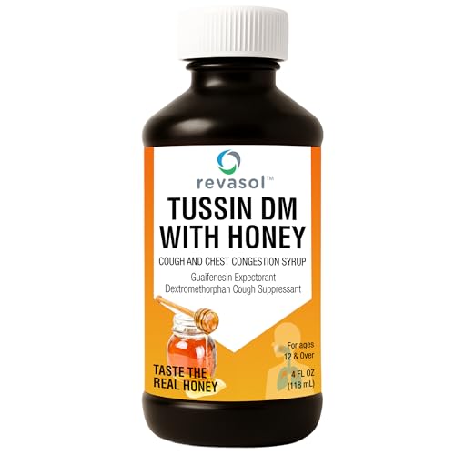 Revasol Tussin DM with Honey, Cough Suppressant, Mucus...