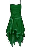 lagerte FK Styles Damen Plain Chiffon Zickzack Saum Geraffte Parteiabschlussballkleid