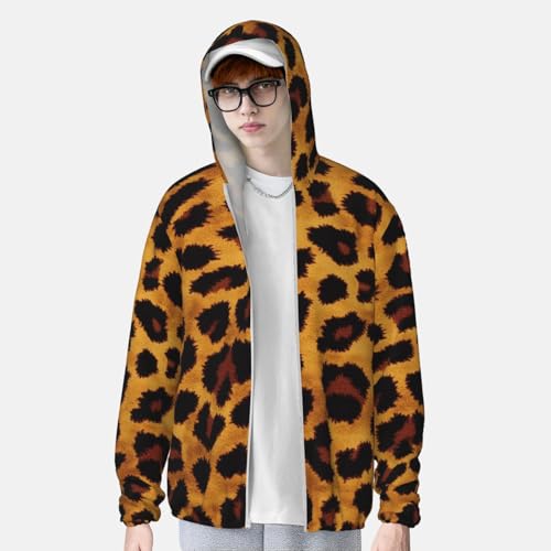 UPF 50+ Sun Protection Hoodie Long Sleeve Cool Cheetah Leopard Sun Shirt Rash Guard Fishing Shirts for Men4