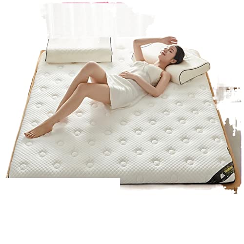 YKMYXZ colchón de Espuma con Memoria， Colchón de látex, tapete for el Suelo, colchón de Relleno, Tatami Plegable de Rebote Lento, Funda de algodón, colchas de Espesor