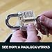 Summit Doorware Transparent Padlock for Educational Training & Locksport Puzzle – Clear Body with TRI-5D Keyway, Includes Case & 2 Keys – See How Locks Work – Educational Tool for Students & Hobbyists
