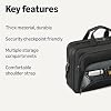 Amazon Essentials Maletín para Laptop Compatible con Puntos de Control, 16 pulgadas, Negro 4
