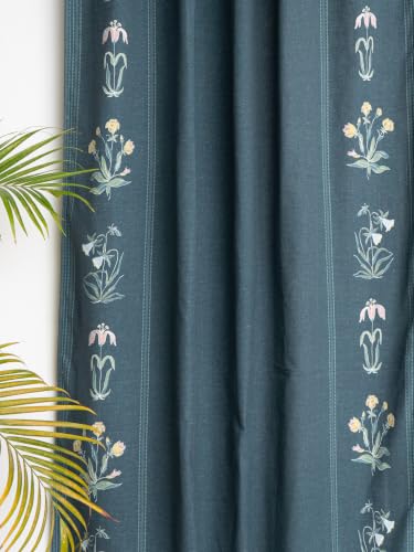 Tranquebar Curtain Co. Cotton Curtains 7 Feet Long Set of 2,60-65...