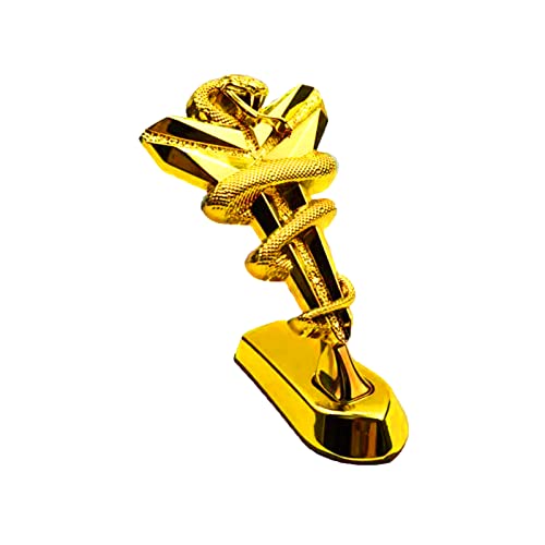 Kobe Black Mamba Logo 3D Metal Car Hood Ornament, Self Adhesive Car Motorcycles Hood Decoration, Car Bonnet Decoration Styling Suitable For All Types Of Cars (Gold) #TOP2