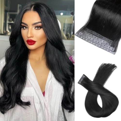 Beaded PU Weft Hair Extensions Human Hair Invisible OVO Weft