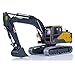 wheelfun 1:14 Double E RC Excavator Model for E010 EC160E Full Alloy Metal RC Engineering Digger Vehicle Motor ESC Servo Light