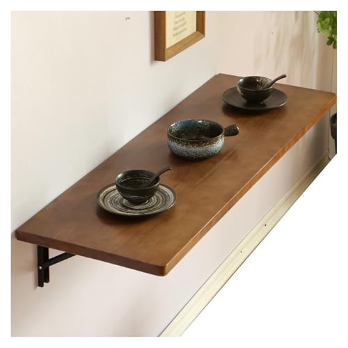 Table pliante murale bois 120x45cm avec bureau suspendu moderne - 2