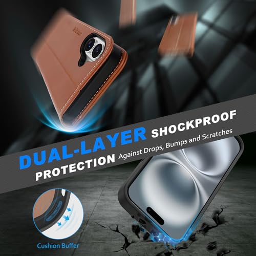 Etui iPhone 16 Plus cuir véritable pour vos déplacements professionnels - 6