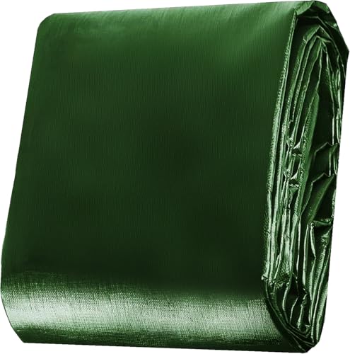 Lona impermeable con ojales, resistente a desgarros, para muebles de jardín, piscina, muebles de jardín, trampolín, coche, con revestimiento en ambos lados