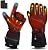 Heated Gloves, Heated Gloves for Men Women Rechargeable Electric Gloves Waterproof Hand Warmers Winter Thermal Gloves for Cold Weather Work Hunting Fishing Running Cycling Hiking Skiing Motorcycle