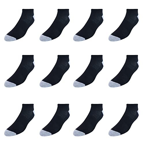 Image of Hanes Men's Socks, Active Cool X-temp Lightweight Moisture-wicking Cushioned Ankle, Crew and No Show, 12 and 14 Pair Packs
