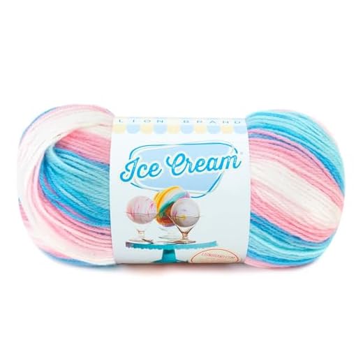 Lion Brand Yarn 923-221 - Ovillo de lana para helado, masa para tartas