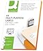 Produktbild Q-CONNECT Etiketten Selbstklebend / 70 x 35 mm / 100 Blatt A4 / Weiß/Adressaufkleber Bedruckbar Adressetiketten Aufkleber Universal Klebeetiketten Haushaltsetiketten/ 2400 Etiketten
