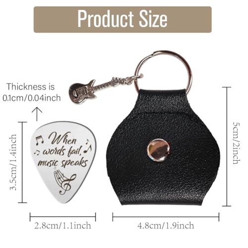arricraft 1 Pc Stainless Steel Guitar Pick - Image 2