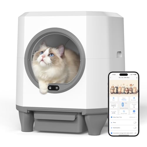 OROLEY Self Cleaning Litter Box, Large Capacity Automatic Cat Litter