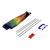 Vaguelly Cometa Triangular Grandes Cometas Cometa para Principiantes con Viento Cometa 3D Juguetes para niños Juguetes voladores Cometa de Colores Colorido Cometa de Juguete poliéster
