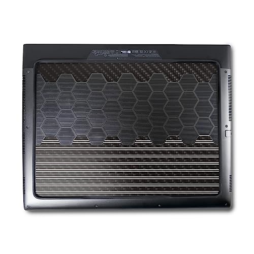 Image of MightySkins Carbon Fiber Skin Compatible with Alienware M18 R1 (2023) Full Wrap Kit - Pinstripe | Protective, Durable Textured Carbon Fiber Finish | Easy to Apply & Change Styles | Made in The USA