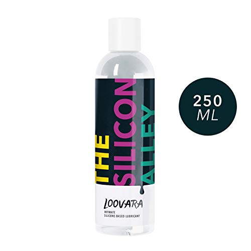 Loovara Silicon Alley  Lubricante de silicona de primera calidad | Viscosidad alta, suave | Perfecto para preservativos, juguetes sexuales y de masturbación, pH mejorado
