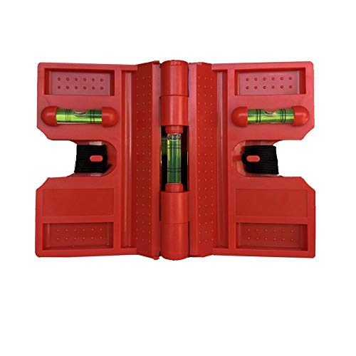 Image of 2 Pack Folding Magnetic Post Level for Pipe, Post and Beams Leveling