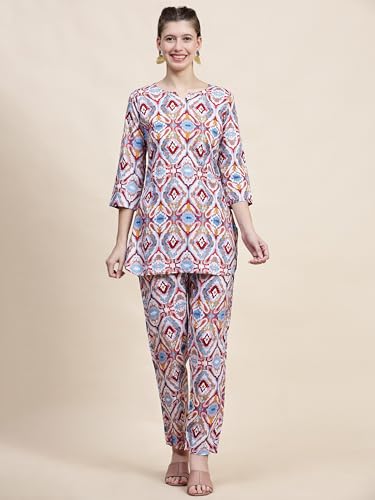 Image of Truvon Fashions Women Cord Set, Kurta and Pant Set