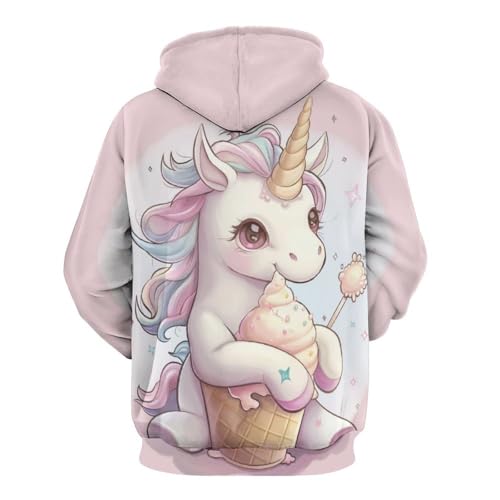 Sweat à capuche licorne glace pour remplacer les pulls ternes S - 4