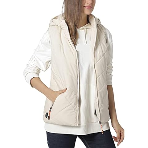 HHMY Heated Vest, Heated Jacket, Heated Vest, Lightweight Fleece Heated Vest with USB, Riding Vest for Women, Winter, for Outdoors, Motorcycling, Camping, White, M Cover
