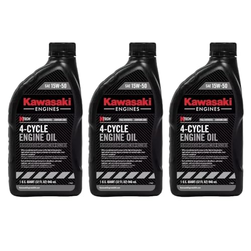 Aceite para motor Kawasaki K-Tech sintético 15W-50 3 qt miniatura 1