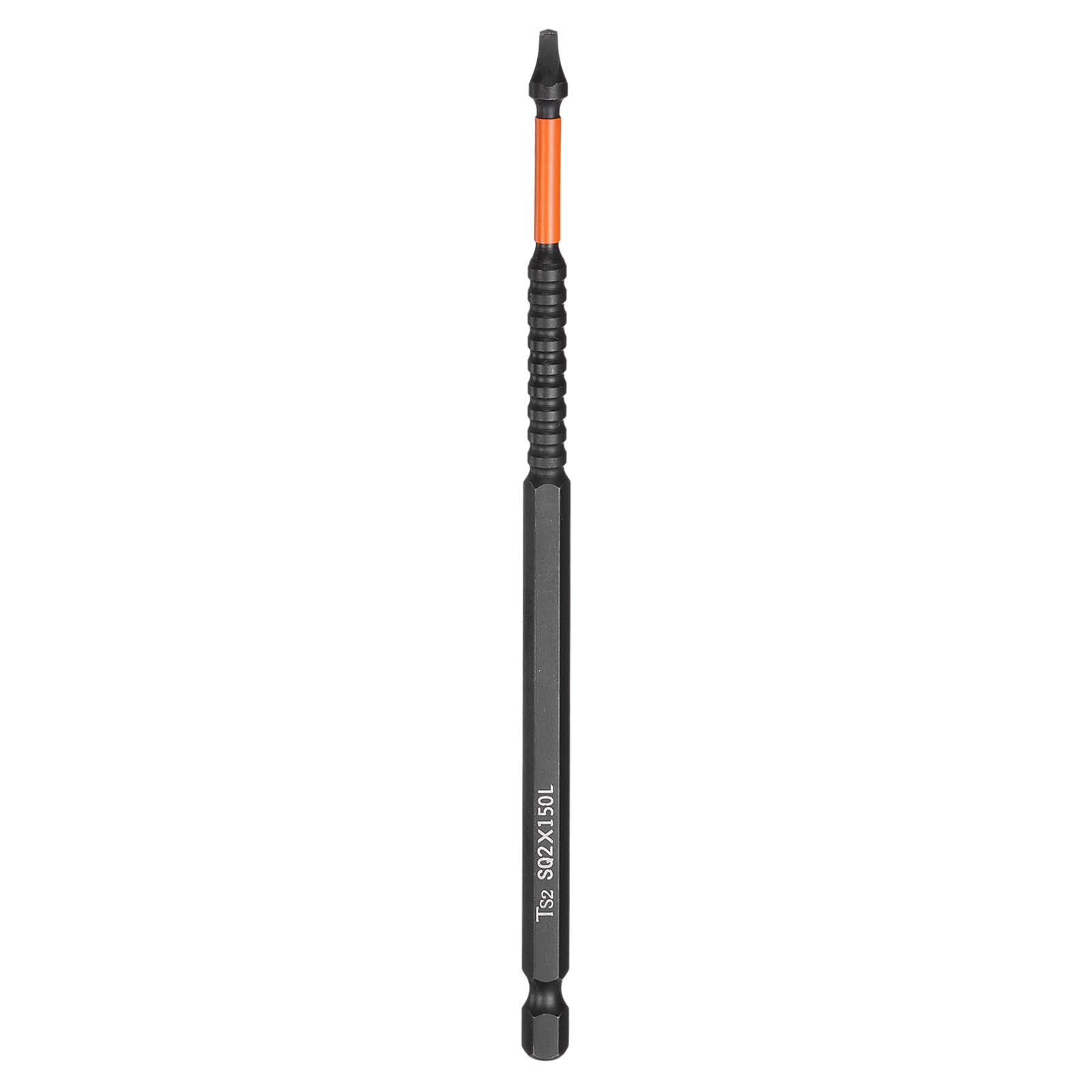 sourcing map Square Head Screwdriver Bits 1/4" Hex Shank SQ2 Magnetic Head 6" Length S2 Steel Screw Driver Drill Bit for Repair Work Electric Screw Driver