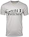 Golf Evolution Funny T-shirt Golfer Humor Tee Gray XL