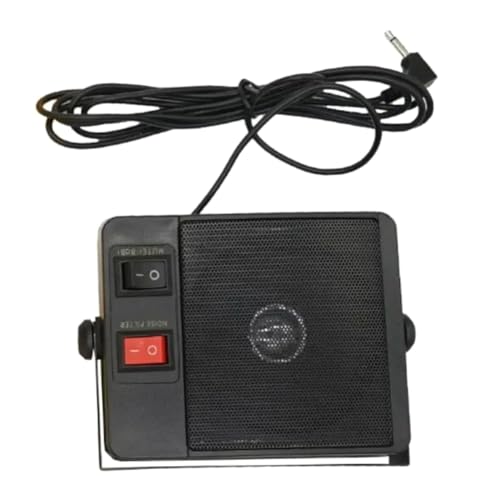 Diggtor -750 Altavoz externo para walkie-talkie, altavoz de escáner CB de 3,5 mm para walkie-talkie de dos vías
