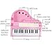 Piano Keyboard, Pink Piano Multifunctional Electronic Music Instruments with Microphone for 2 3 4 Year Old Kids Girls Birthday Gift(31 Keys)