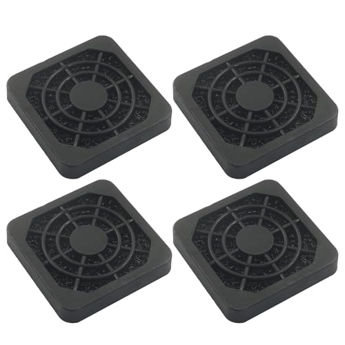 Bivethoi 40mm Dustproof Fan Filter, Black, 4 Pcs