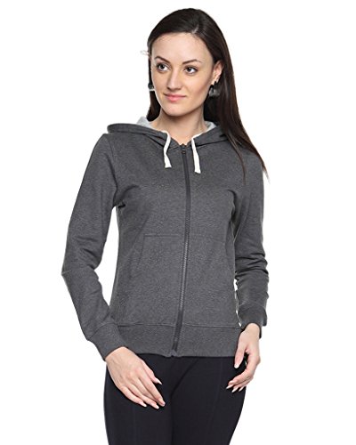 Image of PINACOLADA Charcoal Womens Zipper Hoodie