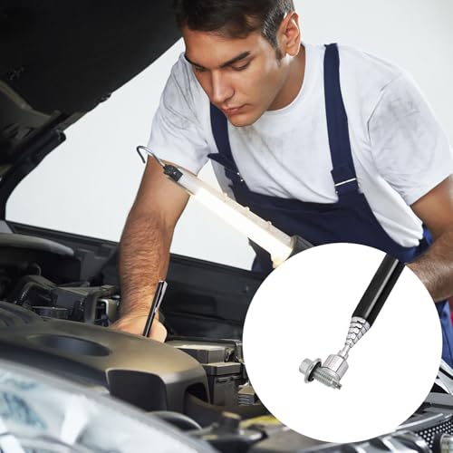 Kzouenzu Herramienta Recogedor Magnético Telescópico [3 Piezas], Recogida Iman Flexible, 13.8cm Hasta 65cm, Para Herramientas Taller Mecanico Partes Metalicas