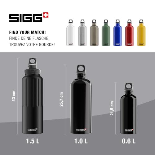 SIGG - Botella de Agua de Metal Reciclado Traveller - Hecho en Suiza - Para Bebidas Carbonatadas - Sin BPA - 20 Oz miniatura 5