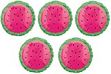 Burton&Burton 5 Packs 17” Tropical Watermelon Aluminum Foil Balloons for Hawaiian Party...