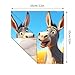 Fuzquwu Funny Countryside Donkey Attern Square Satin Head Scarf 22x22 In Silk Like Hair Scarfs Fashion Bandana