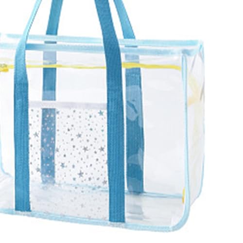 Clear Tote Bag, Transparent Shoulder Bag, Large Waterproof Beach Tote, Women Handbag3