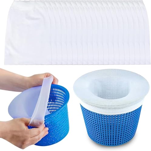 20 calzini skimmer per piscina, filtro per accessori, calze filtranti, skimmer, filtro per skimmer, rete per cestino piscina, accessori per piscina, filtro fine skimmer
