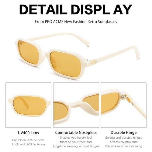 Pro Acme Small Rectangle Sunglasses for Women Men Trendy Rectangular Vintage Sun Glasses2